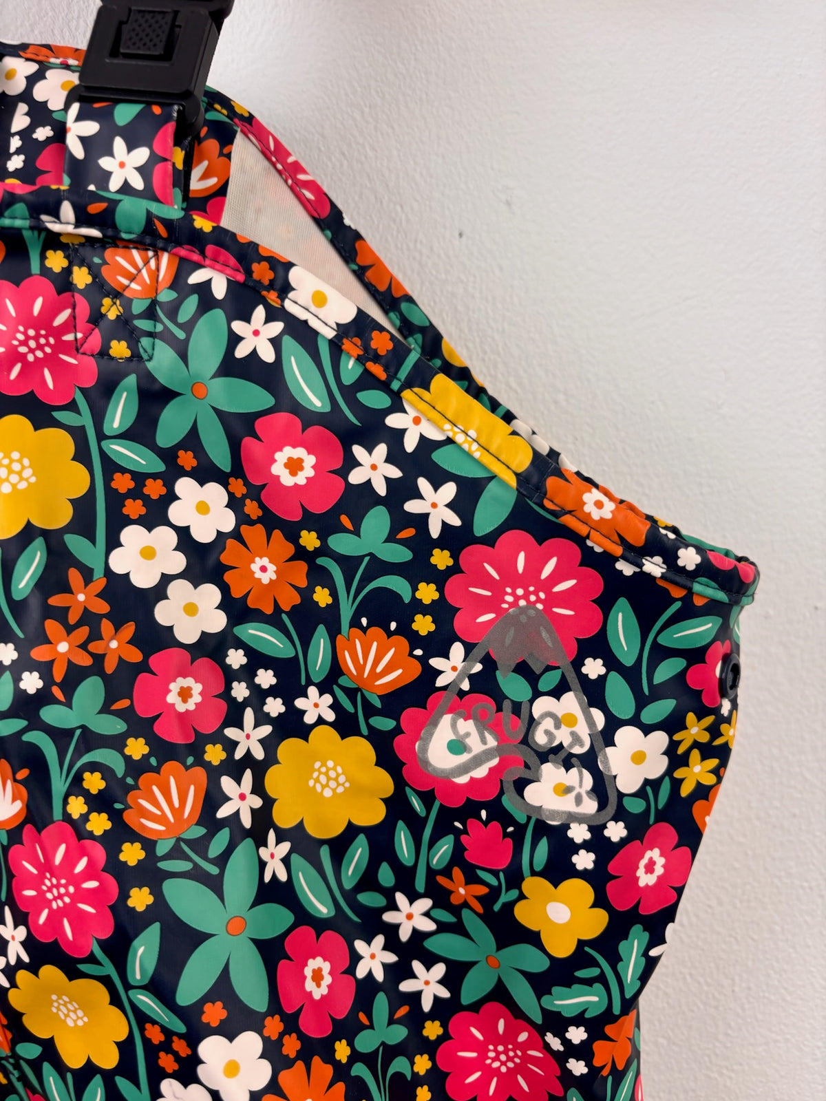 Frugi Floral Waterproof Dungarees 5-6 Years-Coats-Second Snuggle Preloved