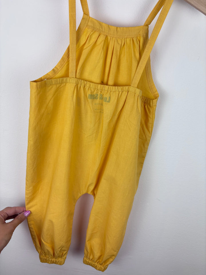 Lucy And Sam Yellow Watermelon Print Romper Various Sizes-Rompers-Second Snuggle Preloved