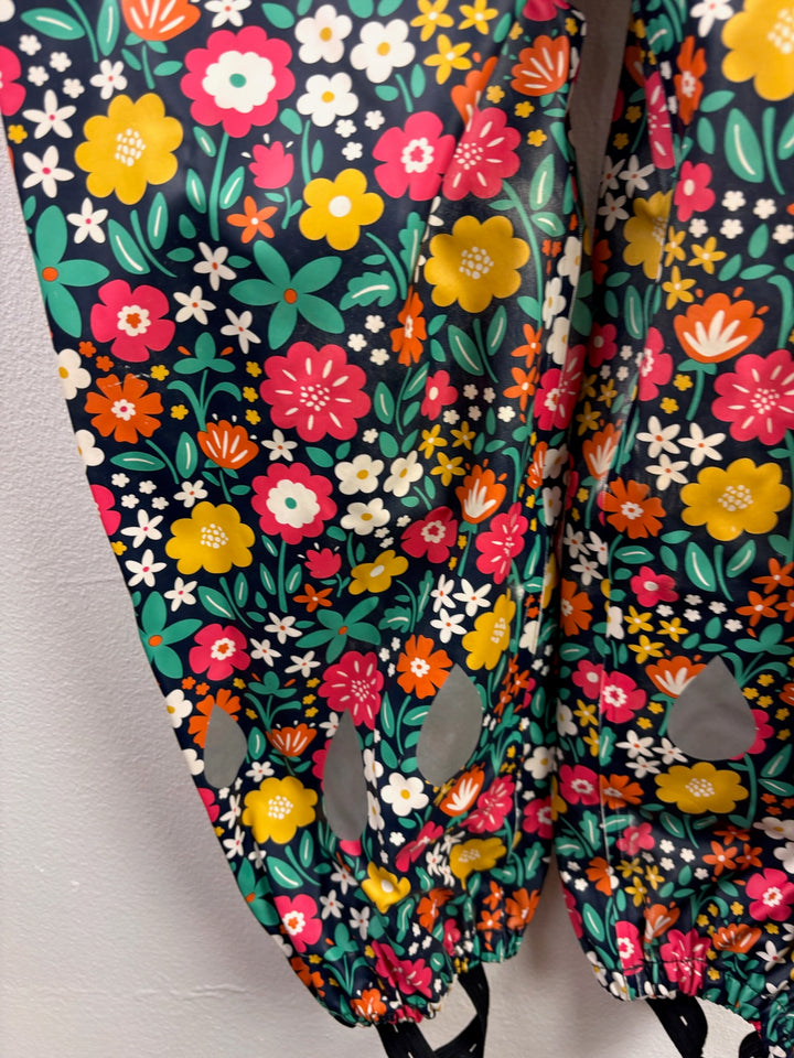 Frugi Floral Waterproof Dungarees 5-6 Years
