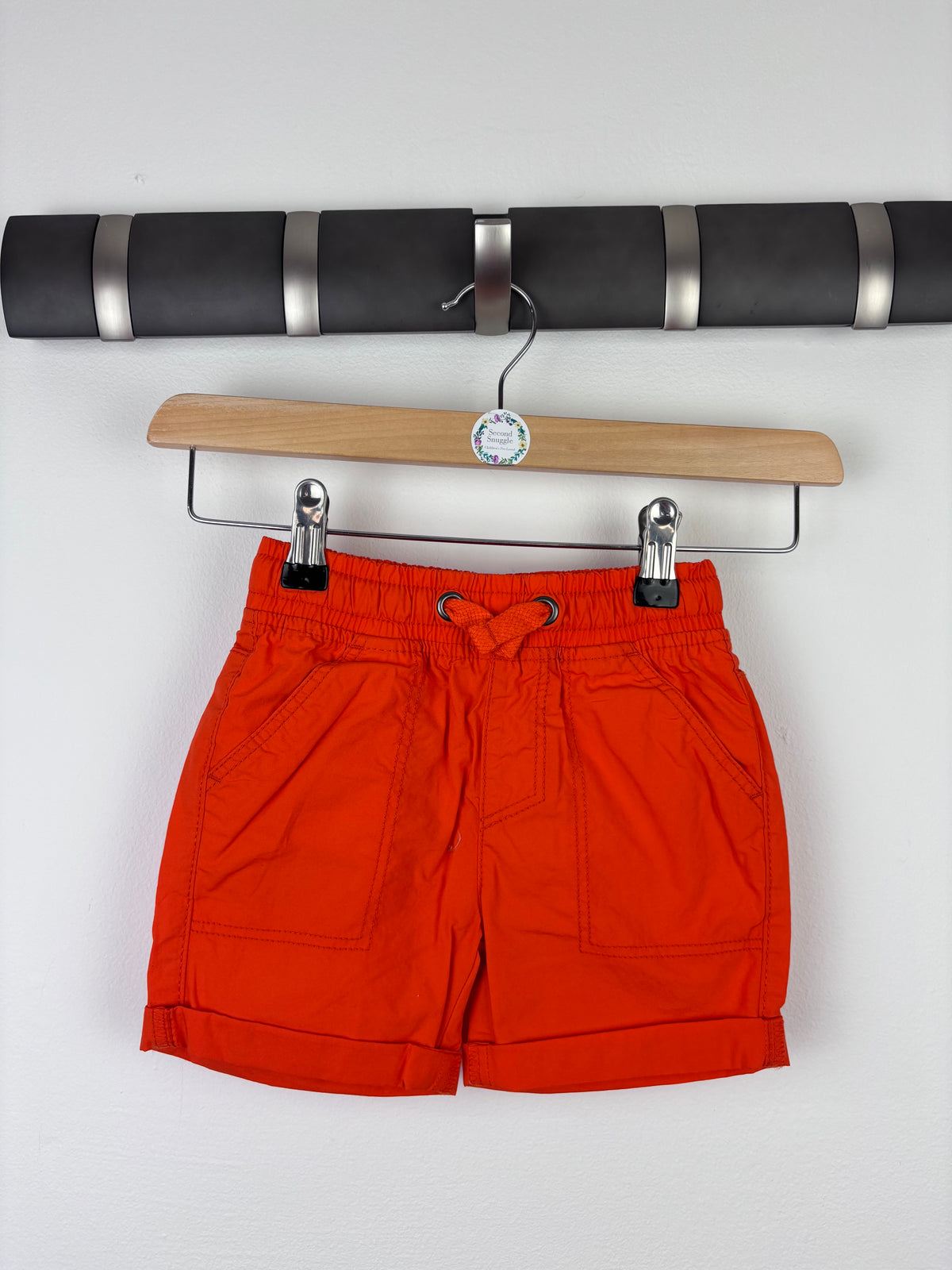 Mothercare Bright Orange Shorts 9-12 Months-Shorts-Second Snuggle Preloved