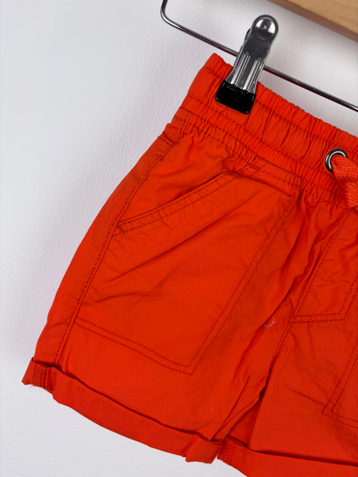 Mothercare Bright Orange Shorts 9-12 Months-Shorts-Second Snuggle Preloved