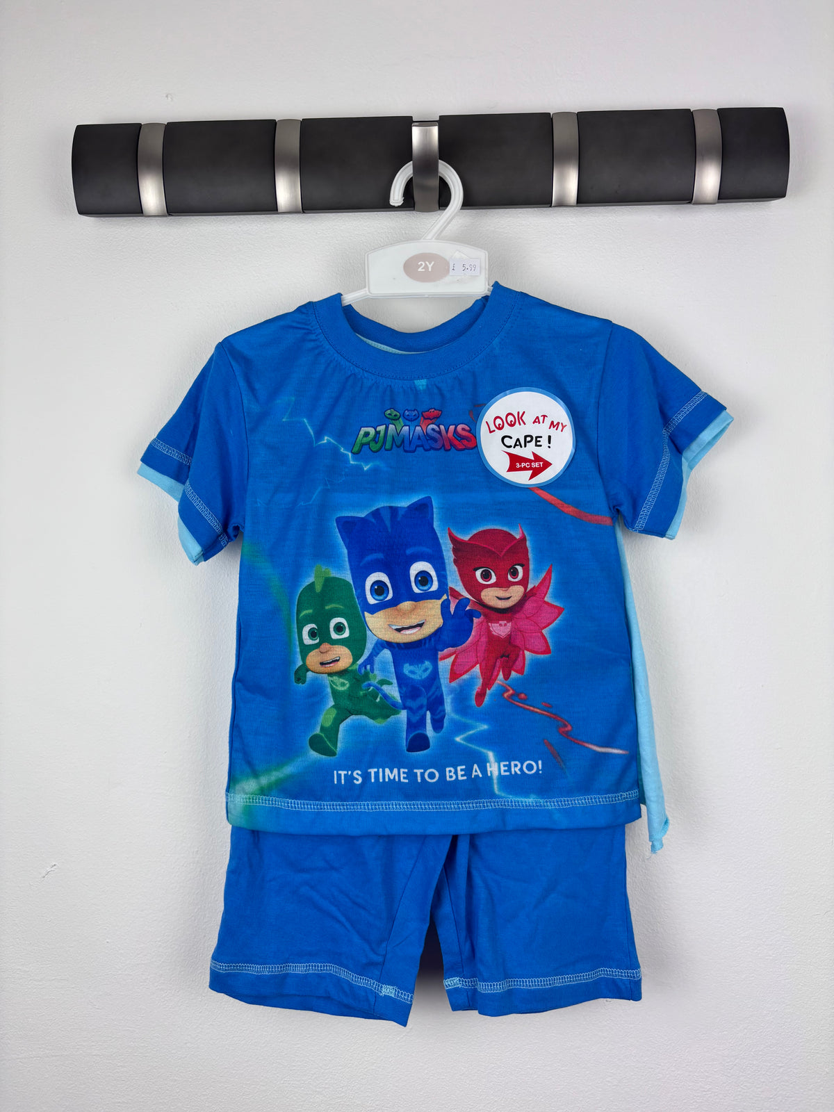 PJ Masks Blue Pyjama Set with Cape 18-24 Months-Night Wear-Second Snuggle Preloved