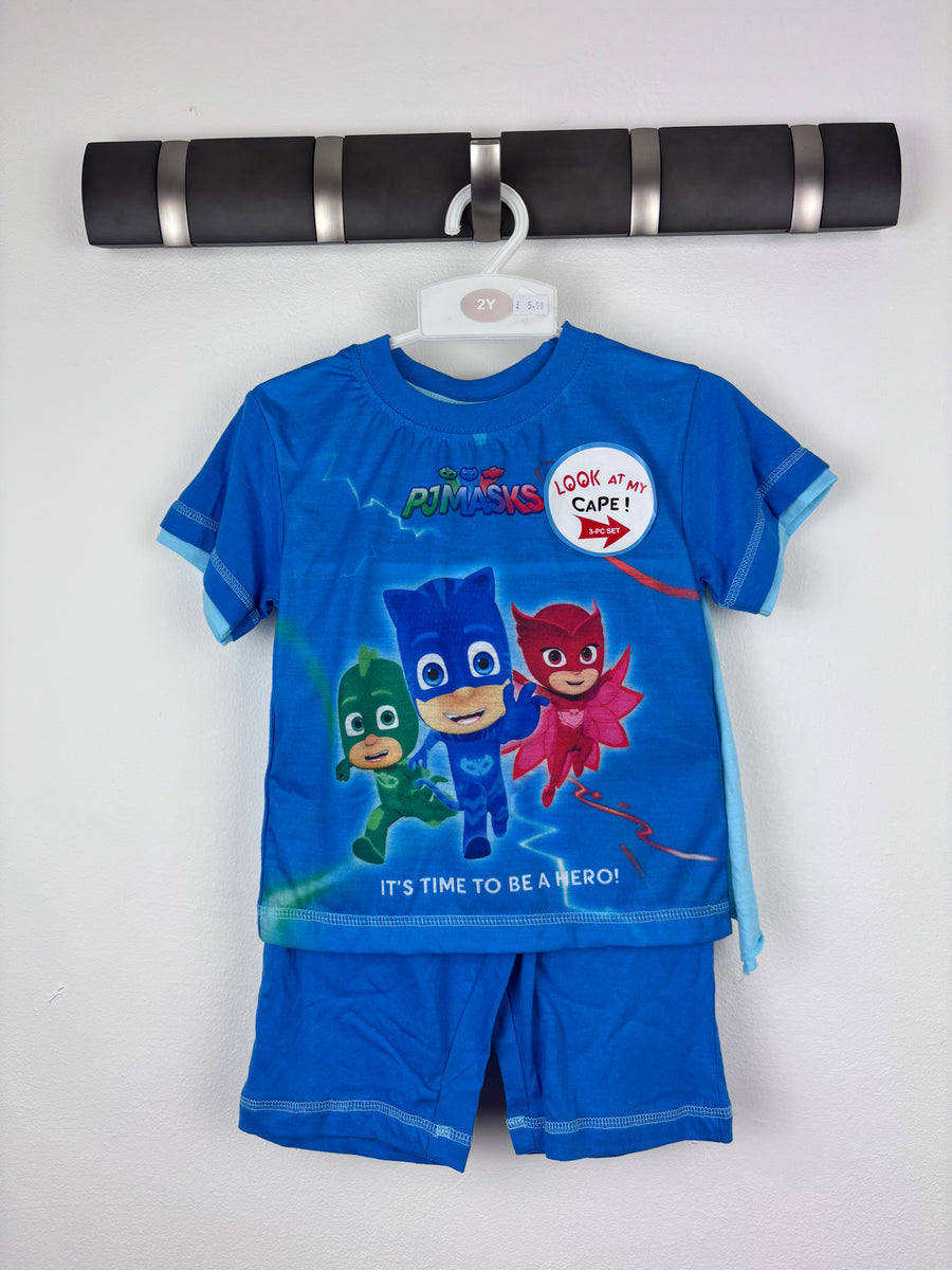 PJ Masks Blue Pyjama Set with Cape-Night Wear-Second Snuggle Preloved