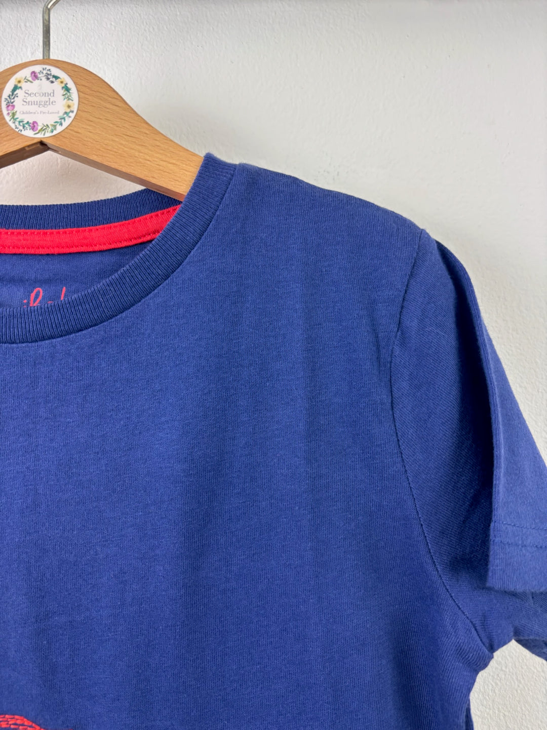 Boden Navy Tortoise Embroidered T-Shirt-Tops-Second Snuggle Preloved