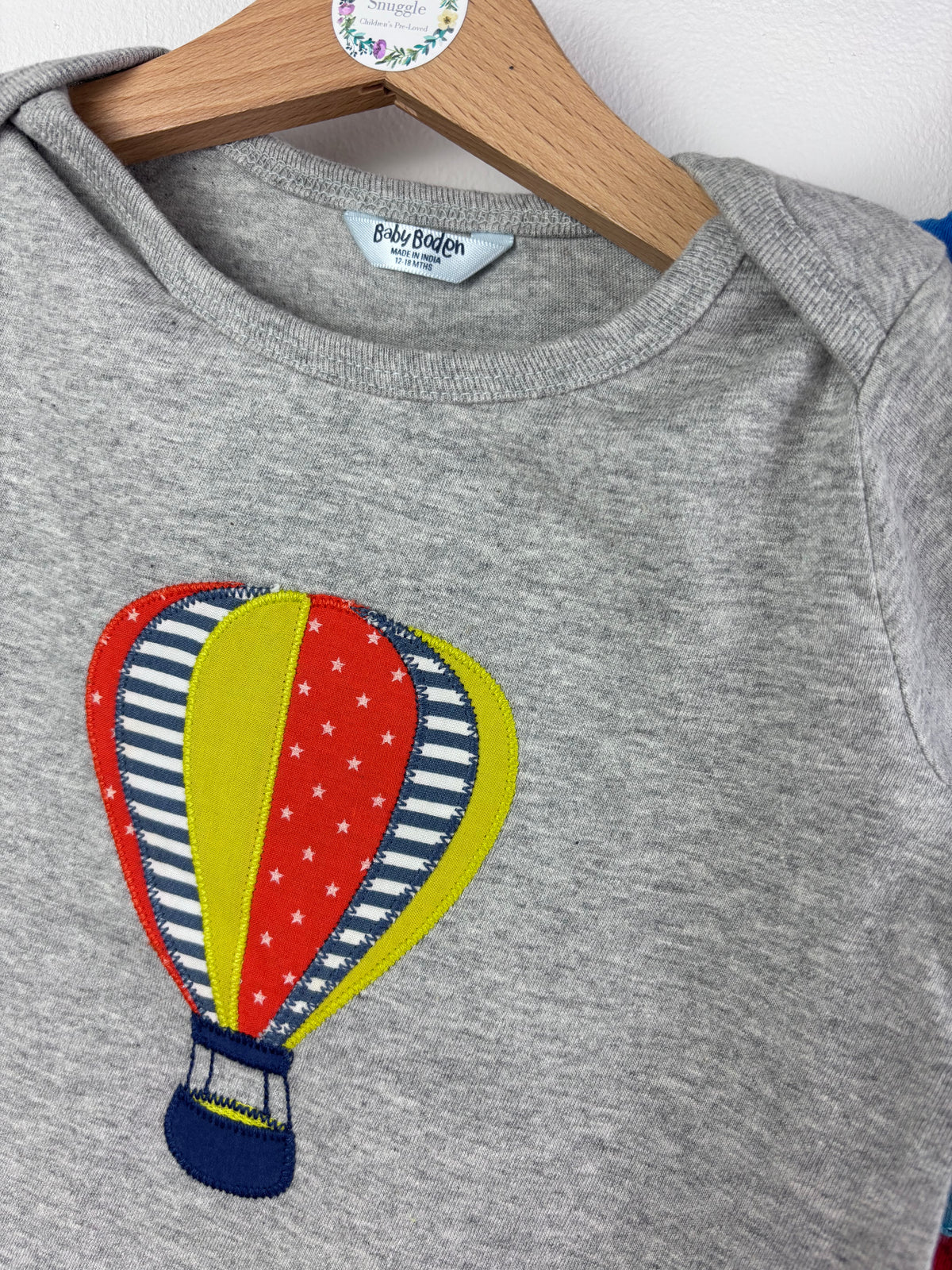 Mini Boden Grey And Blue Top Set 12-18 Months-Tops-Second Snuggle Preloved