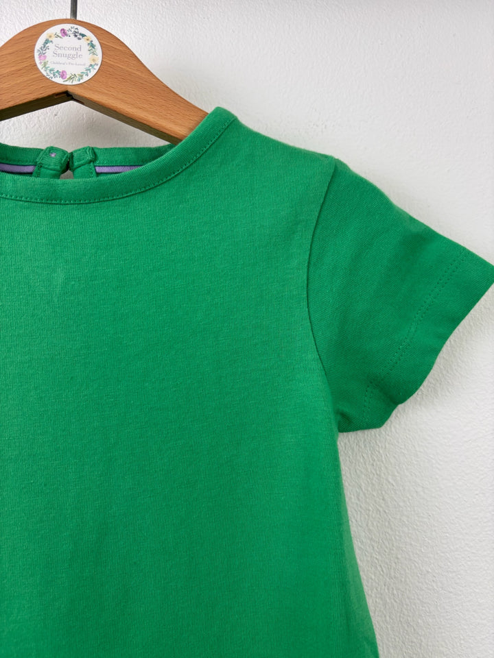 Mini Boden Green Appliqué Fairy Animal Dress-Dresses-Second Snuggle Preloved