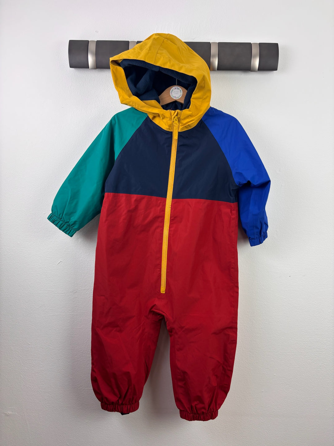 Next Colour Block Hooded Lined Puddlesuit