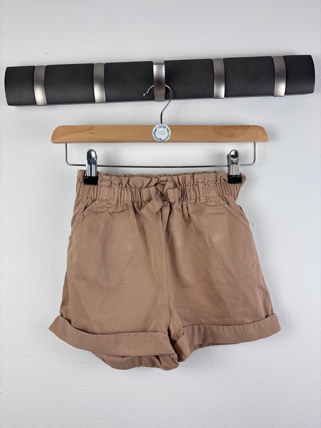 Next Tan Shorts with Paperbag Waist 5-6 Years-Shorts-Second Snuggle Preloved