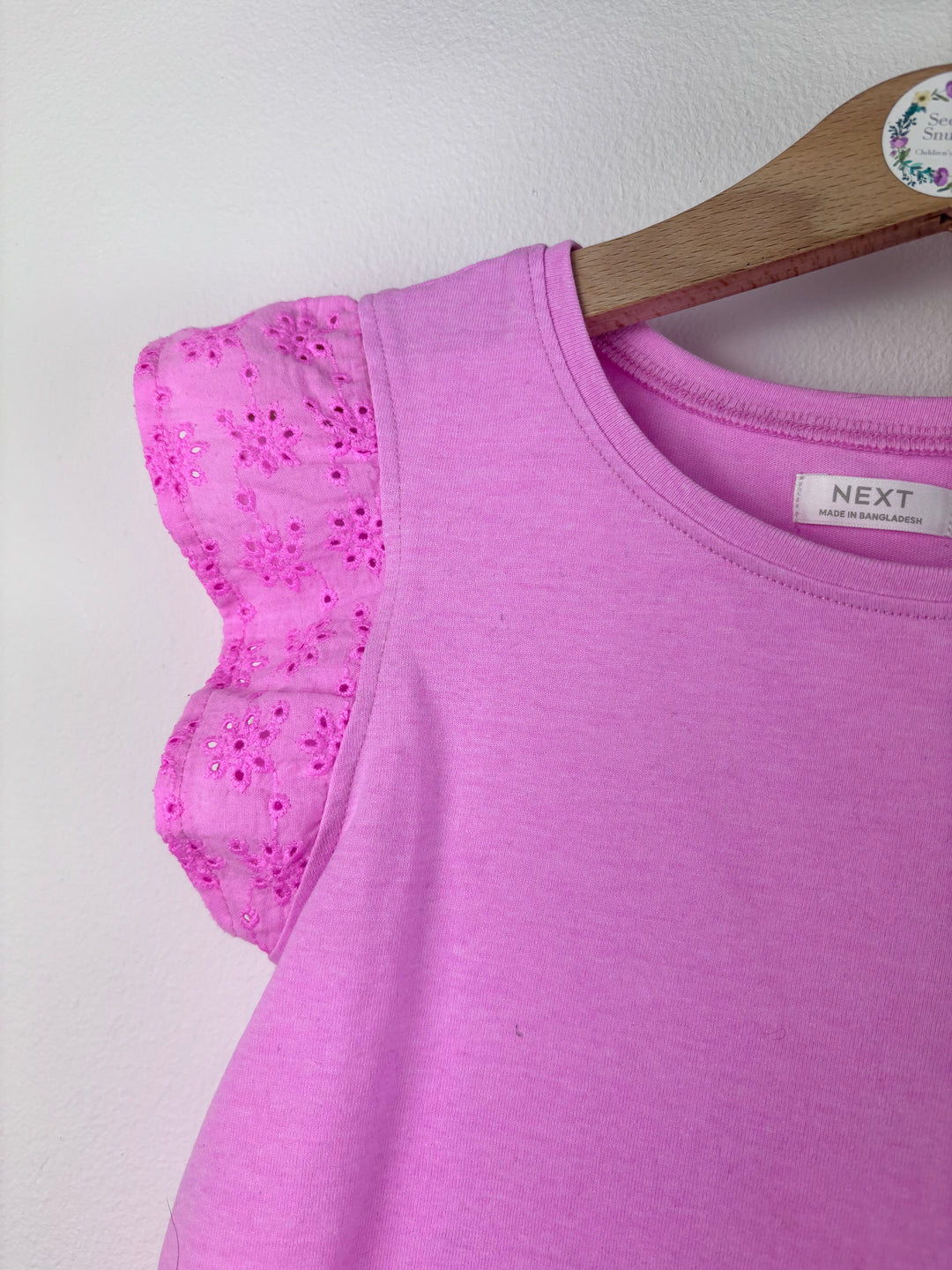 Next Pink Top And Blue Denim Shorts Set 5-6 Years