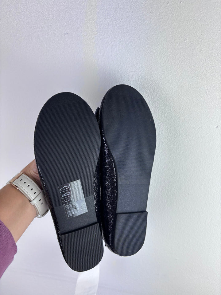 H&M Black Glitter Shoes UK 1.5