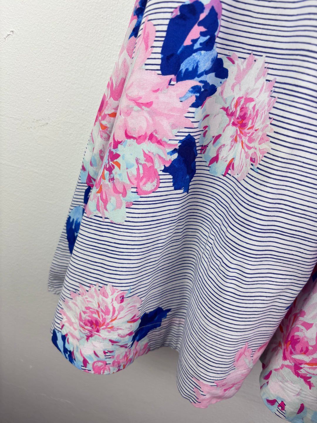 Joules Navy Stripe Floral Sleeveless Dress 6 Years