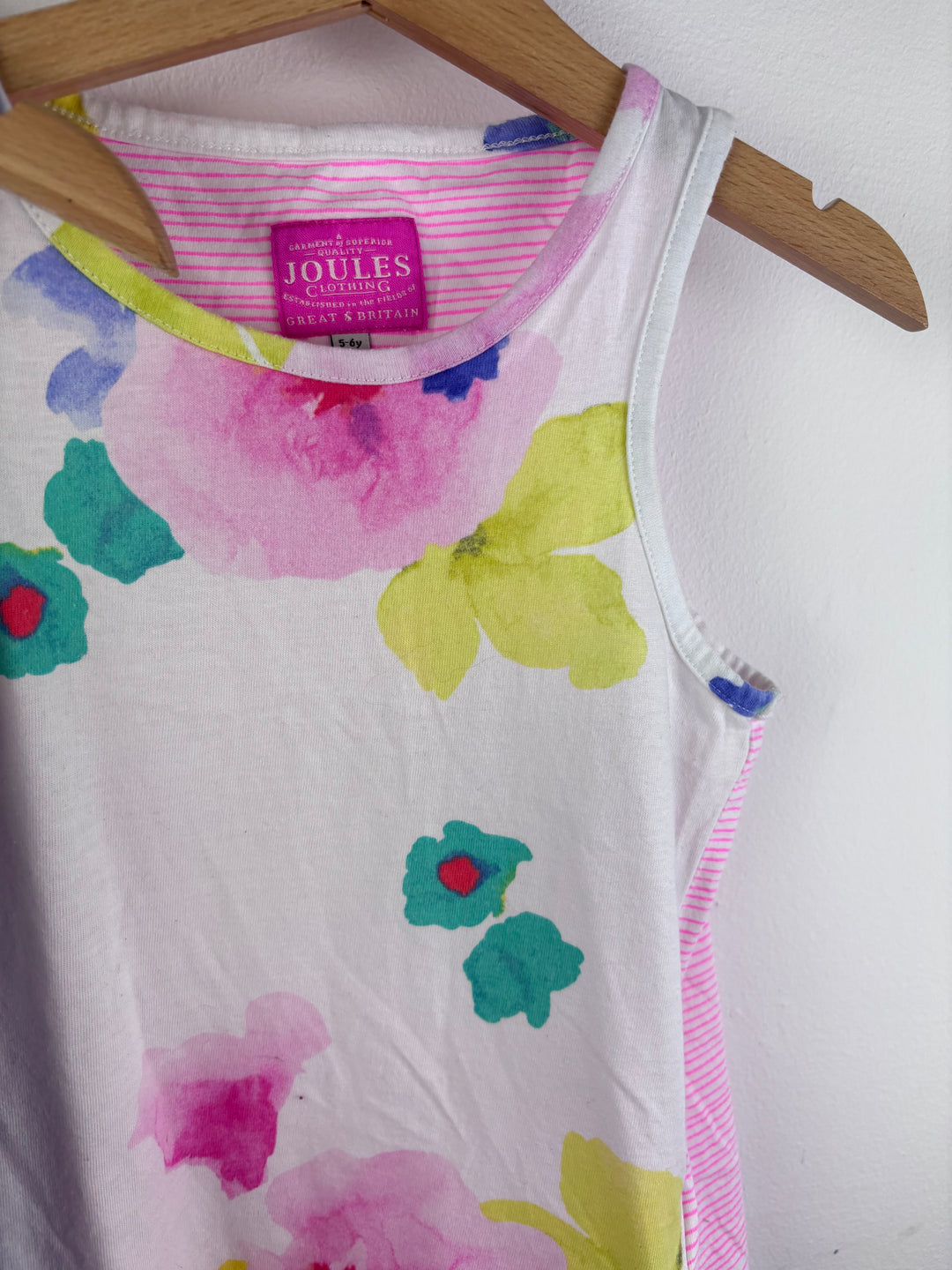 Joules Floral Sleeveless Tops Set 5-6 Years