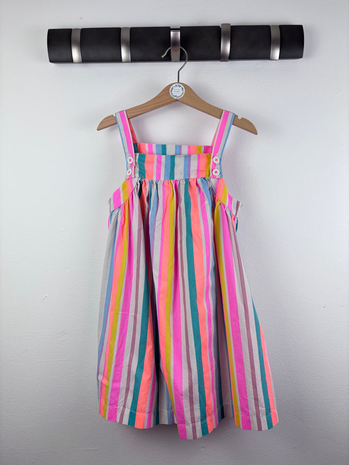 Next Bright Rainbow Stripe Strappy Dress 5-6 Years-Dresses-Second Snuggle Preloved