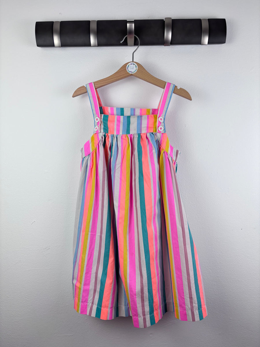 Next Bright Rainbow Stripe Strappy Dress 5-6 Years-Dresses-Second Snuggle Preloved