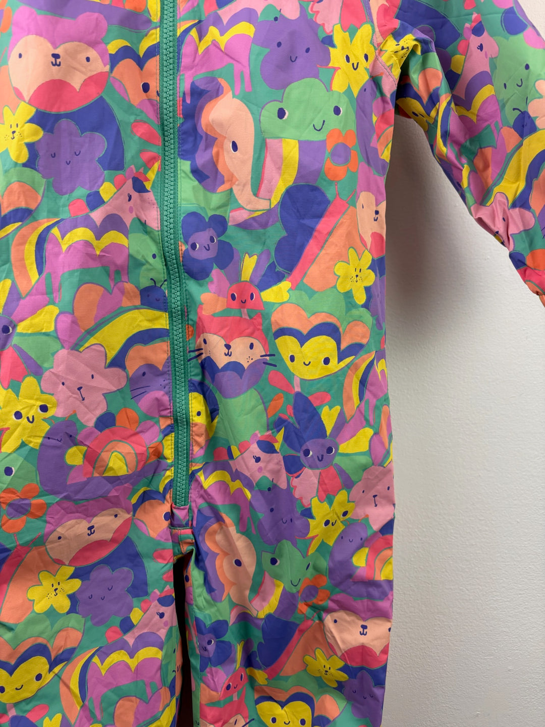 Next Colourful Animal Print Hooded Puddlesuit 12-18 Months