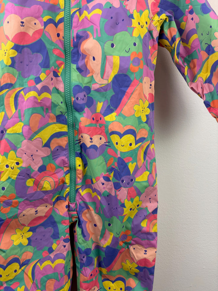 Next Colourful Animal Print Hooded Puddlesuit 12-18 Months