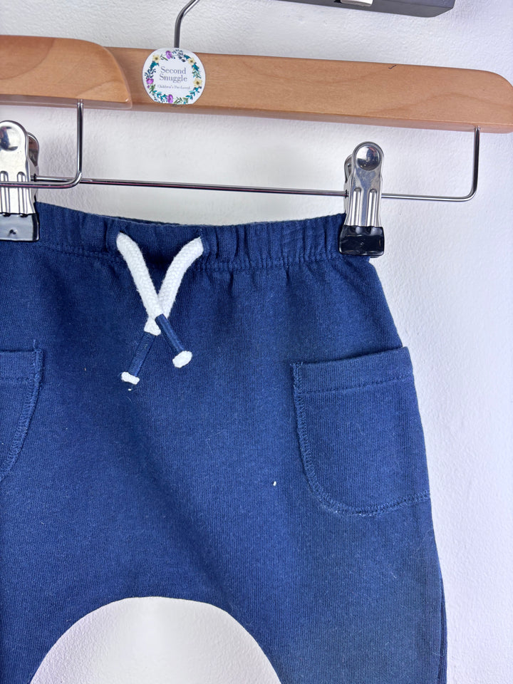 Next Grey And Navy Jogger Shorts Set 3-6 Months