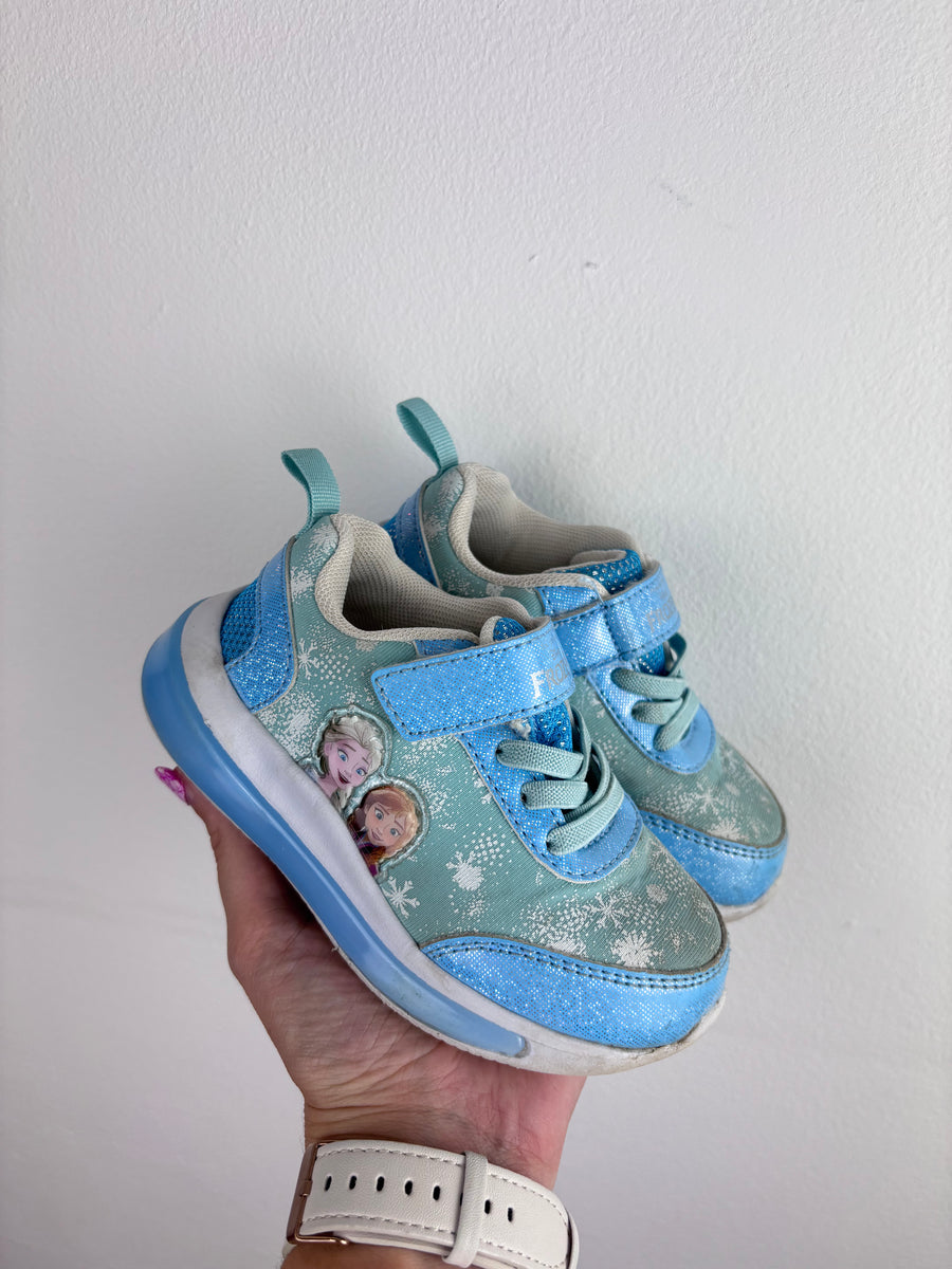 Frozen Blue Trainers UK 7-Shoes-Second Snuggle Preloved
