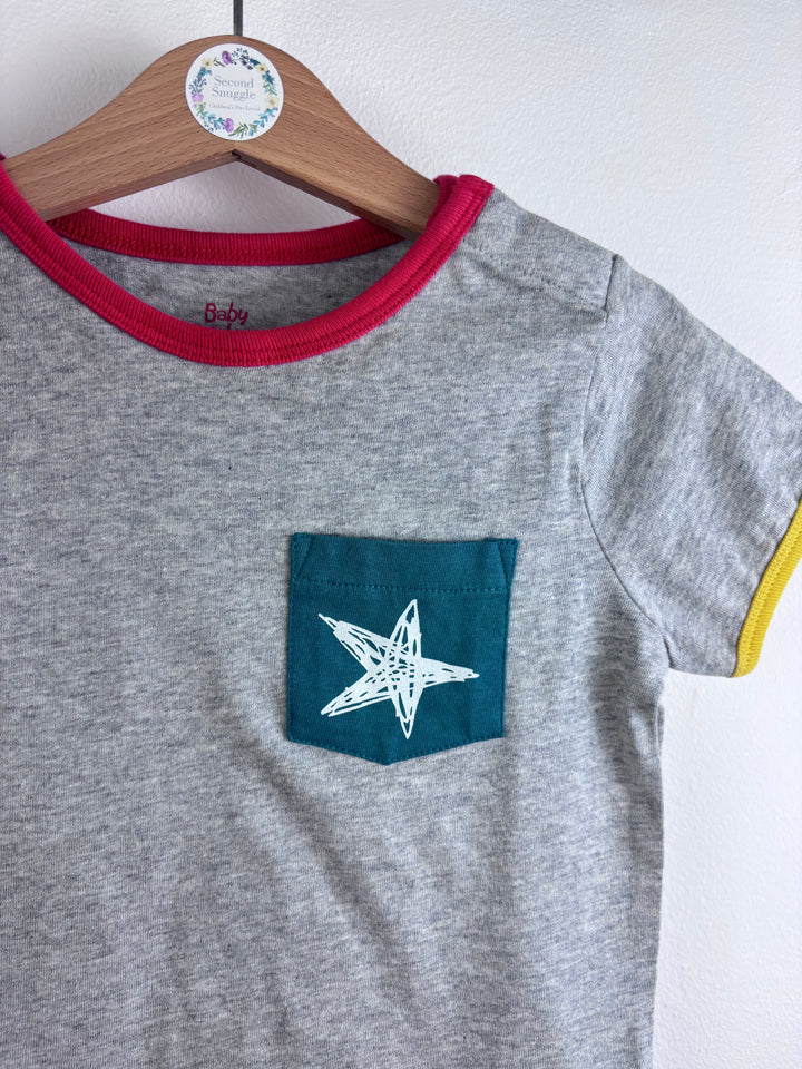 Boden Multicolour Animal Print Short Sleeve Top Set 2-3 Years