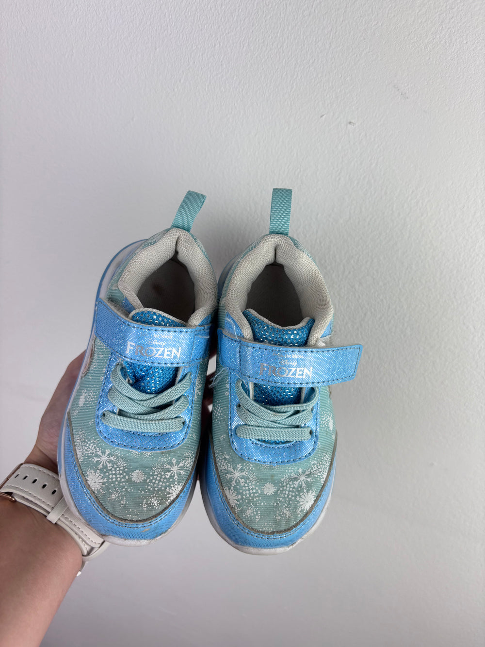 Frozen Blue Trainers UK 7-Shoes-Second Snuggle Preloved