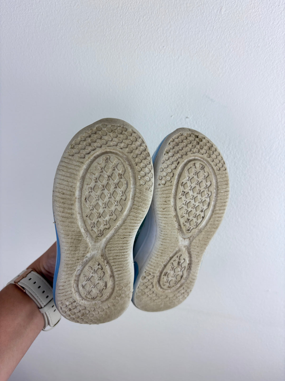 Frozen Blue Trainers UK 7-Shoes-Second Snuggle Preloved