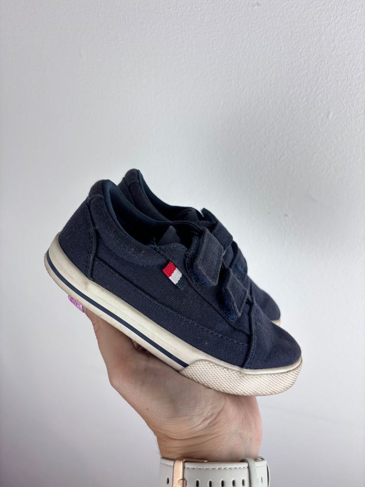 Next Navy Canvas Trainers UK 7.5