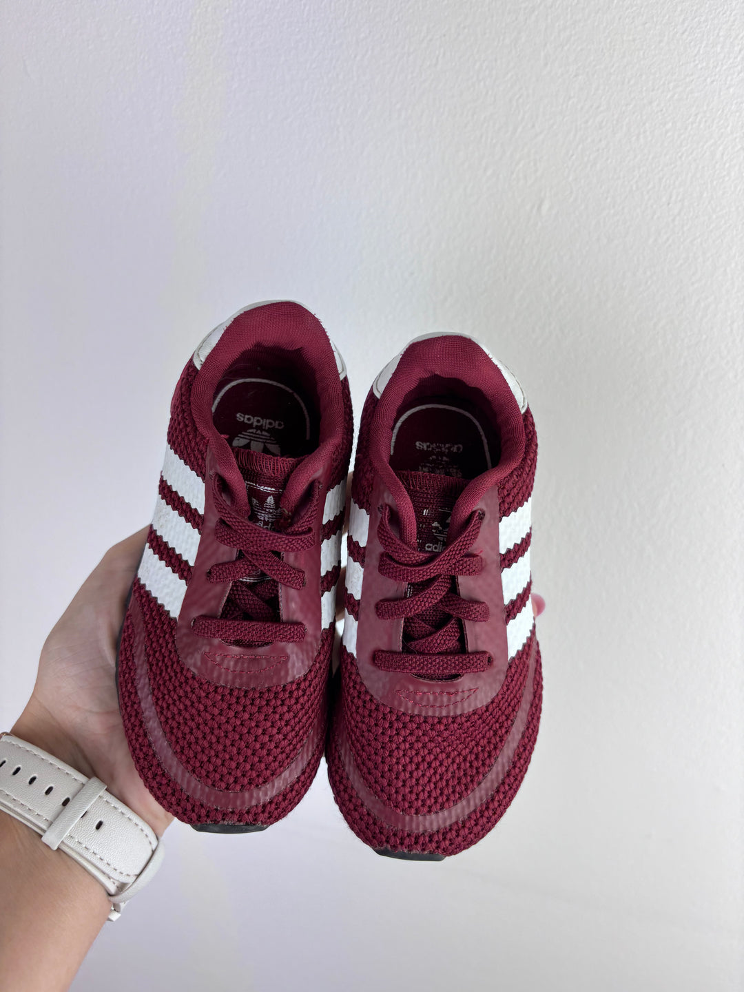 Adidas Burgundy Trainers UK 6
