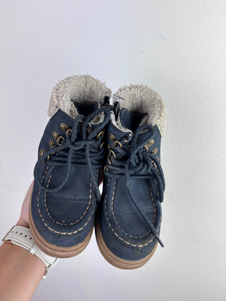 M&S Navy Hiker Boots UK 8-Boots-Second Snuggle Preloved