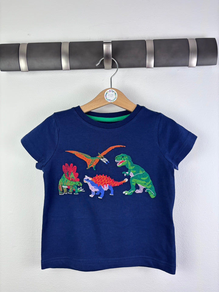 Boden Navy Dinosaur T-Shirt 12-18 Months-Tops-Second Snuggle Preloved