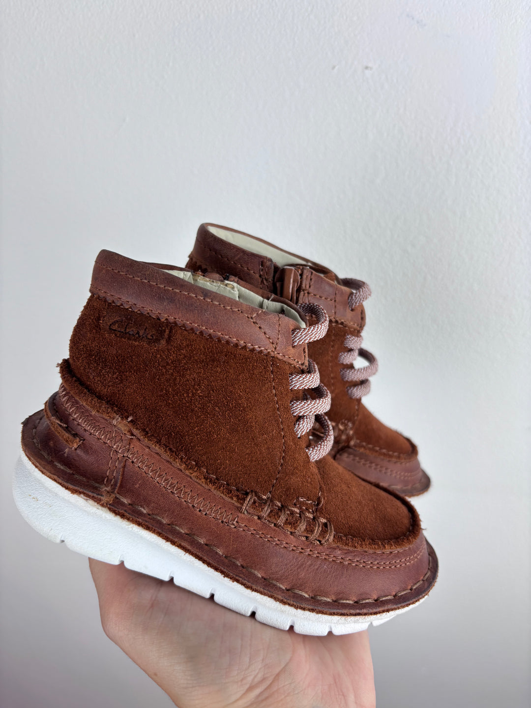 Clarks Brown Suede Boots UK 5.5 F-Boots-Second Snuggle Preloved