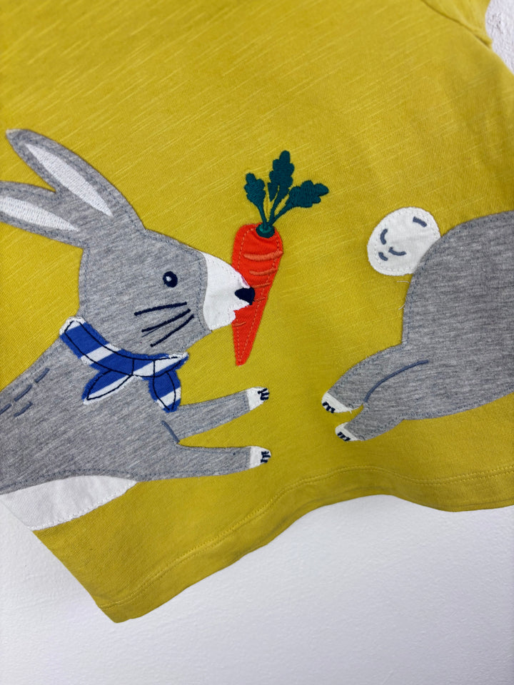 Boden Yellow Bunny T-Shirt 3-6 Months-Tops-Second Snuggle Preloved