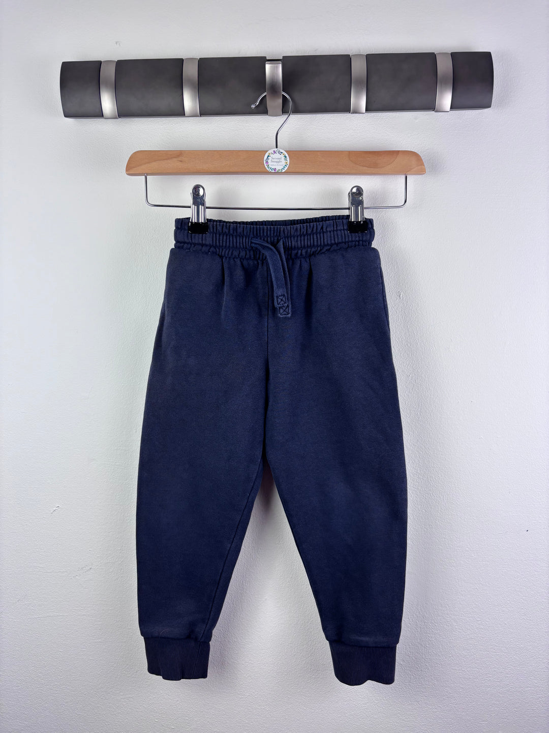 Next Navy Joggers Drawstring 3-4 Years-Trousers-Second Snuggle Preloved