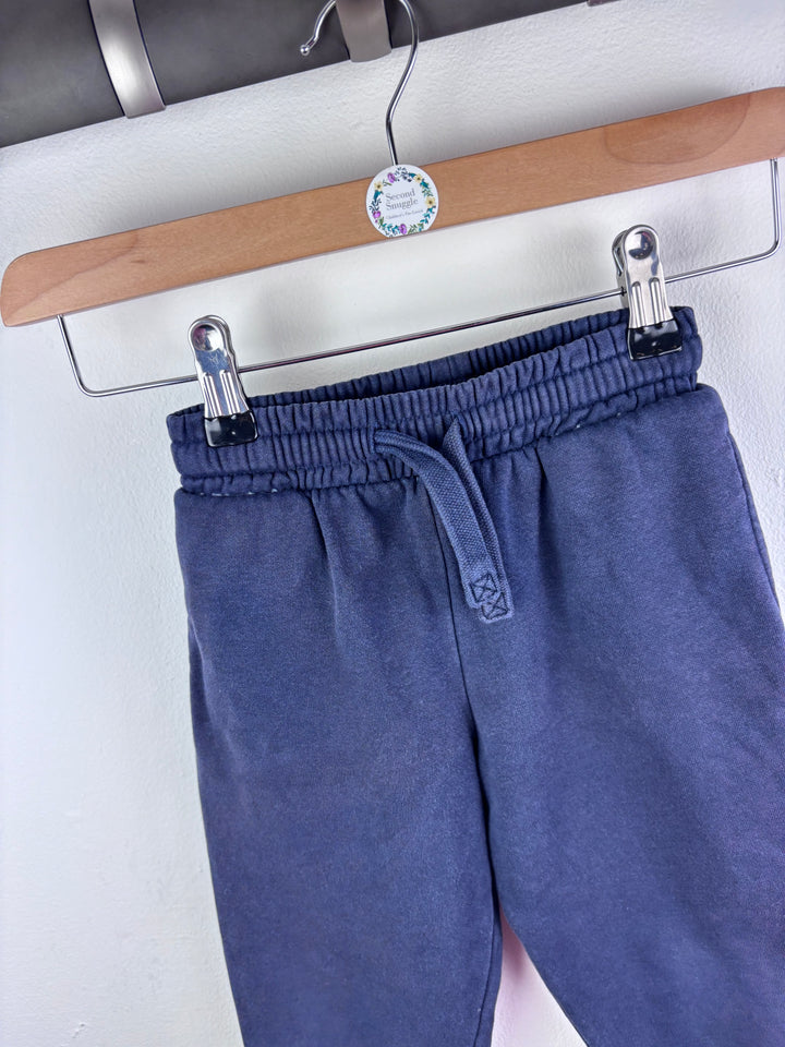 Next Navy Joggers Drawstring 3-4 Years-Trousers-Second Snuggle Preloved