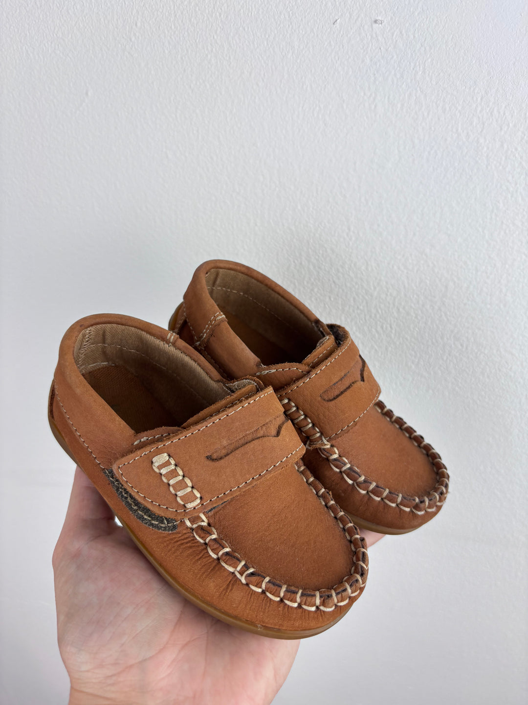 Next Brown Moccasin Shoes UK 5-Shoes-Second Snuggle Preloved