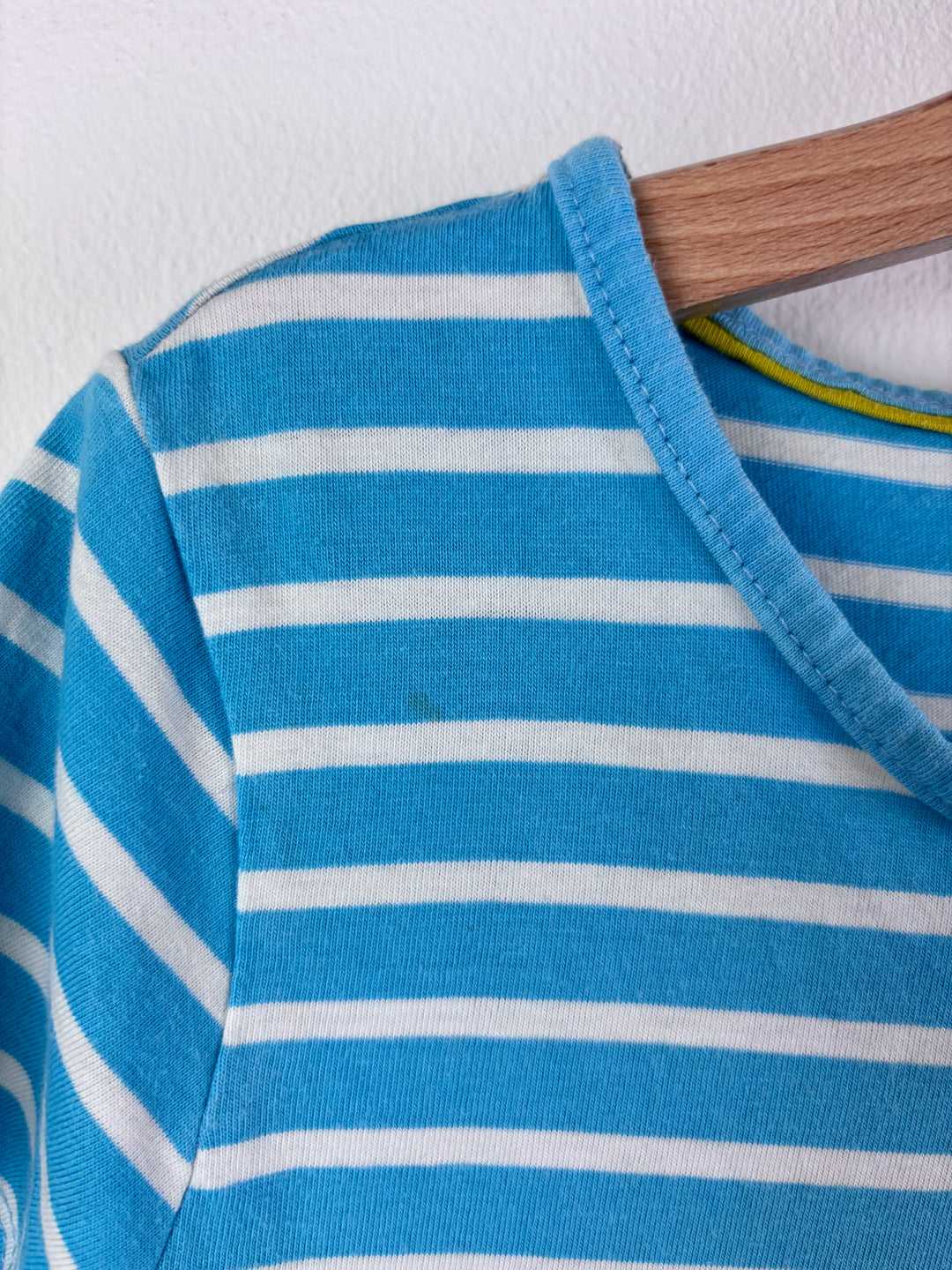 Boden Blue Stripe Ice Cream Van T-Shirt 7-8 Years-Tops-Second Snuggle Preloved
