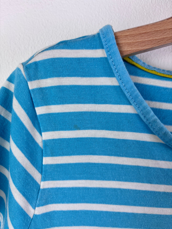 Boden Blue Stripe Ice Cream Van T-Shirt 7-8 Years-Tops-Second Snuggle Preloved