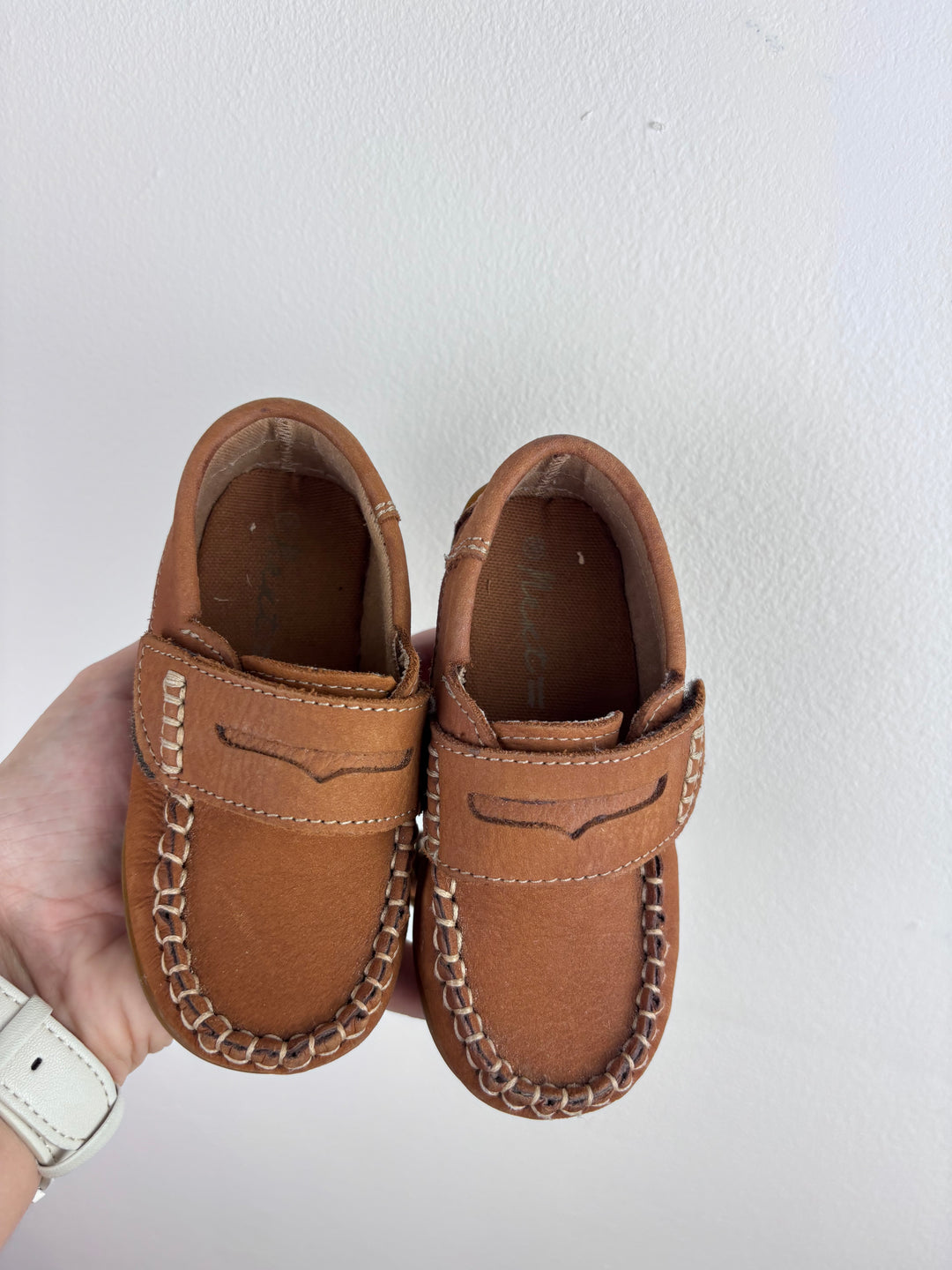 Next Brown Moccasin Shoes UK 5-Shoes-Second Snuggle Preloved