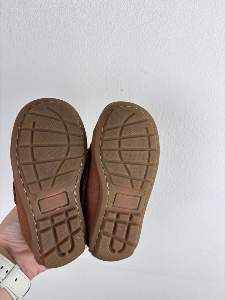 Next Brown Moccasin Shoes UK 5-Shoes-Second Snuggle Preloved