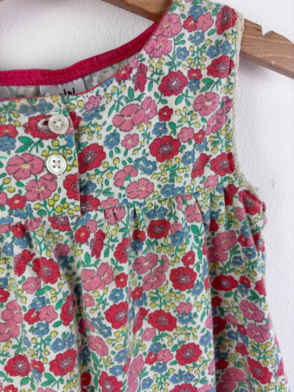 Boden Pink Floral Sleeveless Top 2-3 Years-Tops-Second Snuggle Preloved