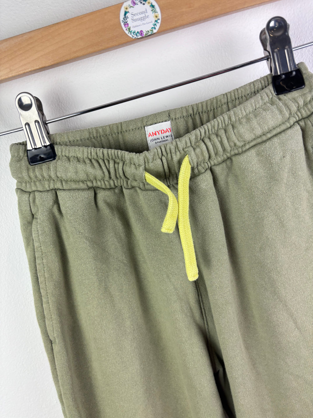 John Lewis Green Joggers Drawstring 6 Years-Trousers-Second Snuggle Preloved