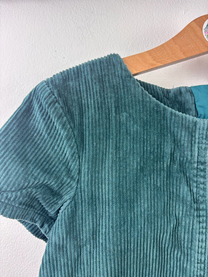 John Lewis Teal Corduroy Dress 4-5 Years-Dresses-Second Snuggle Preloved