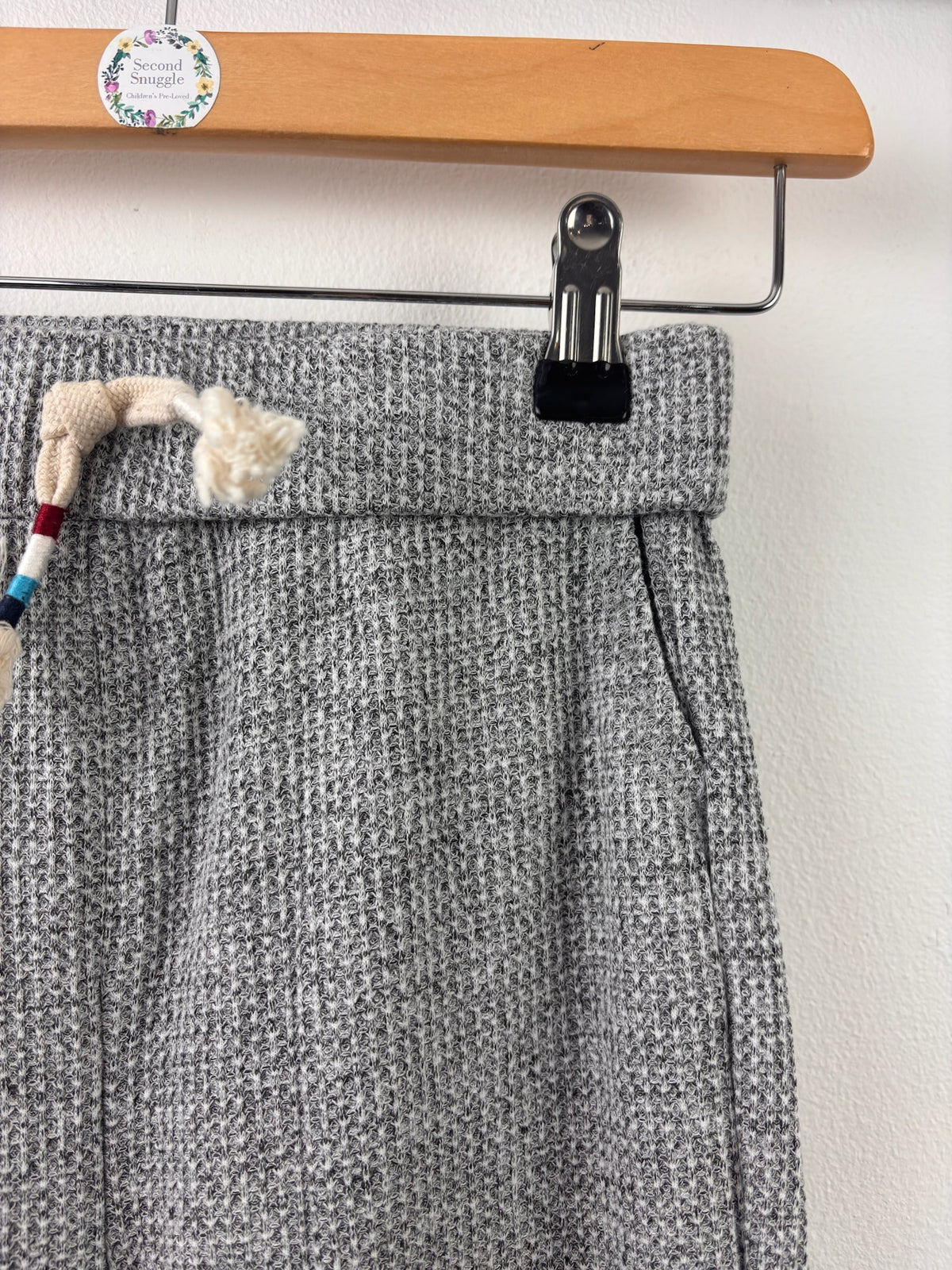 Sol Angels Grey Textured Joggers 8 Years-Trousers-Second Snuggle Preloved
