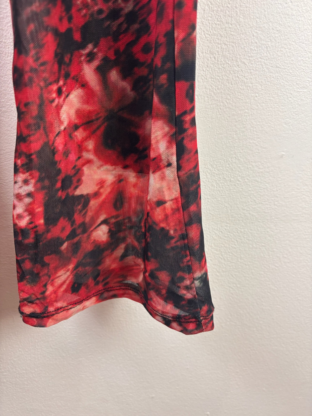 Next Red Black Abstract Flared Leggings 10 Years-Leggings-Second Snuggle Preloved