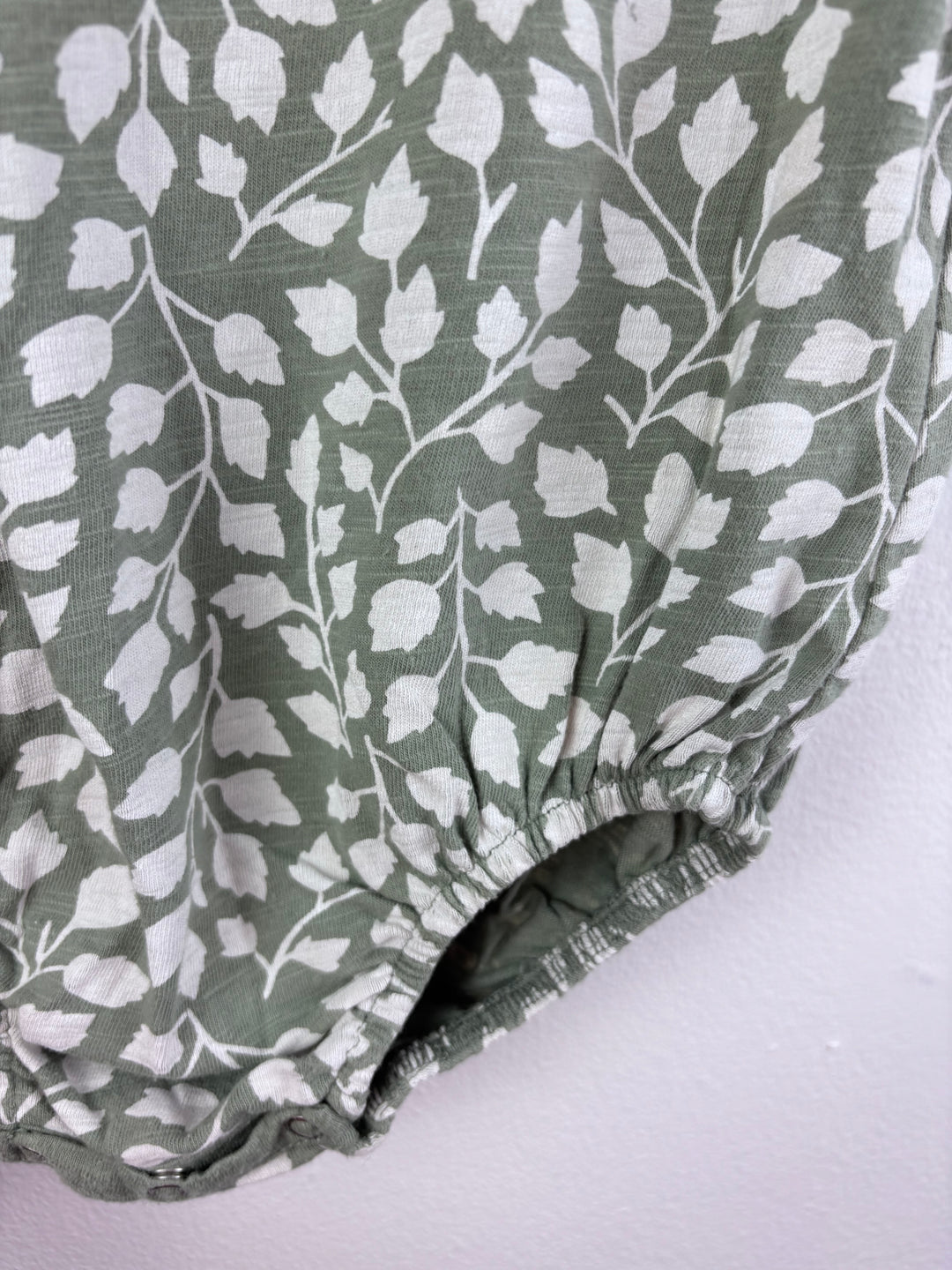 Rylee + Cru Sage Leaf Print Romper 18-24 Months