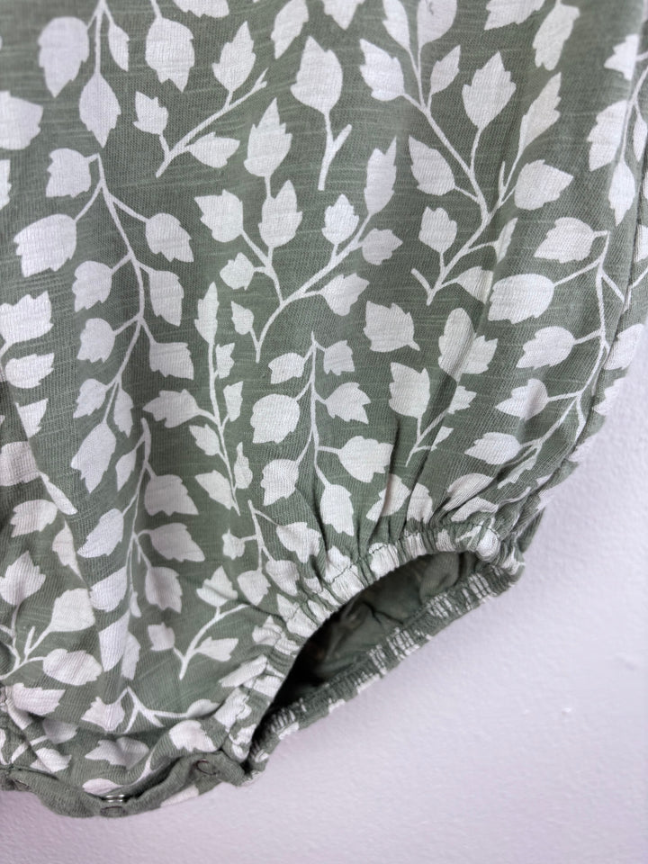 Rylee + Cru Sage Leaf Print Romper 18-24 Months