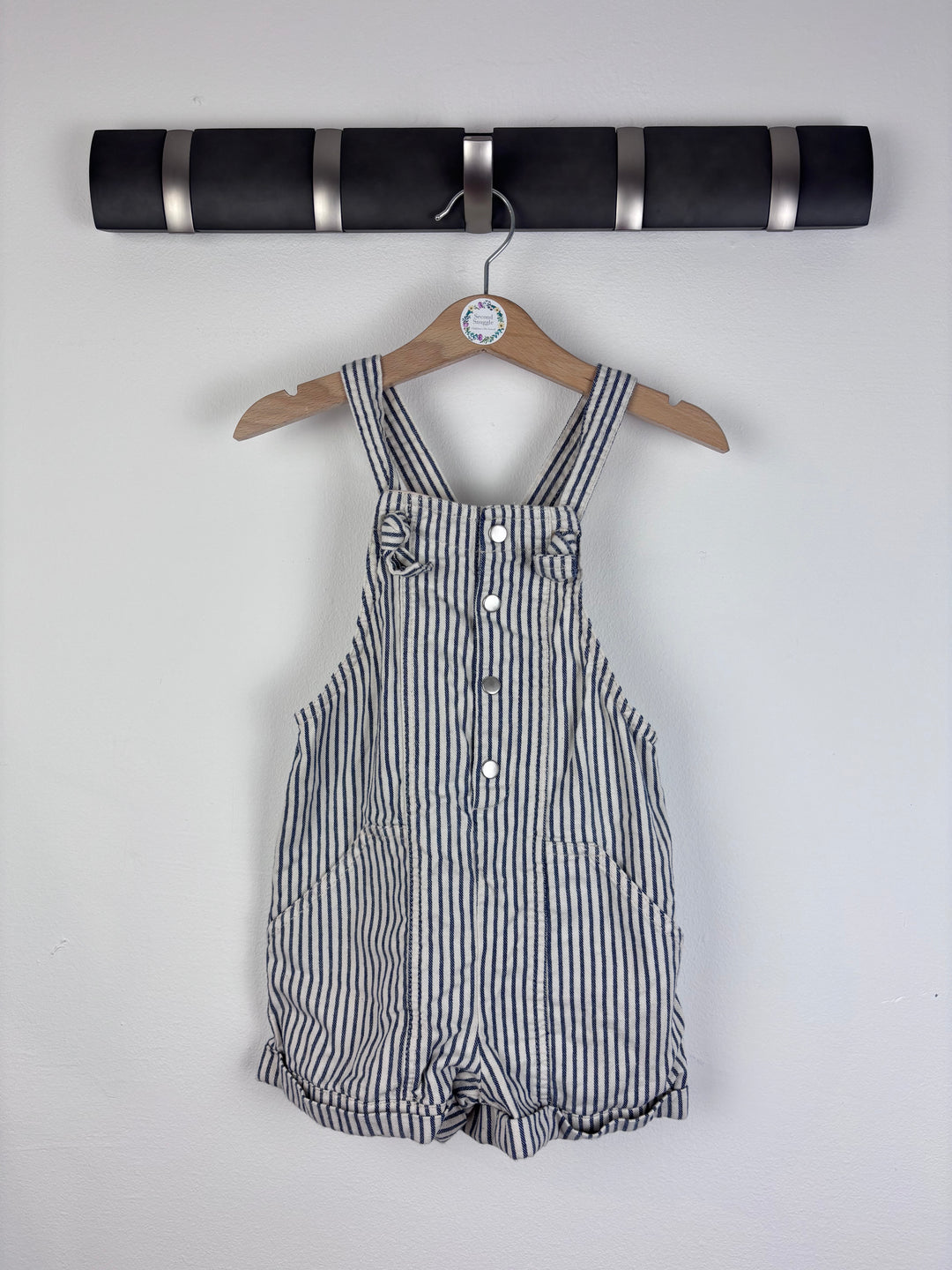 Zara Striped Dungaree Romper 2-3 Years
