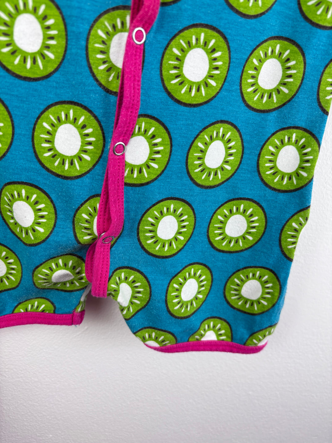 Maxomorra Blue Kiwi Print Playsuit 86-92 (18-24 Months)
