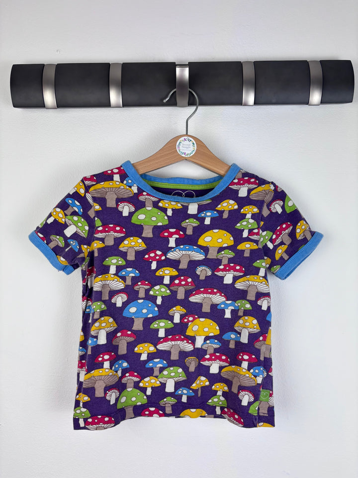Little Bird Mushroom Print T Shirt 2-3 Years-Tops-Second Snuggle Preloved