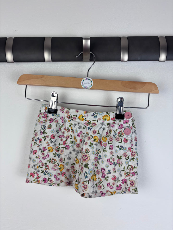 Zara Floral Shorts 2-3 Years