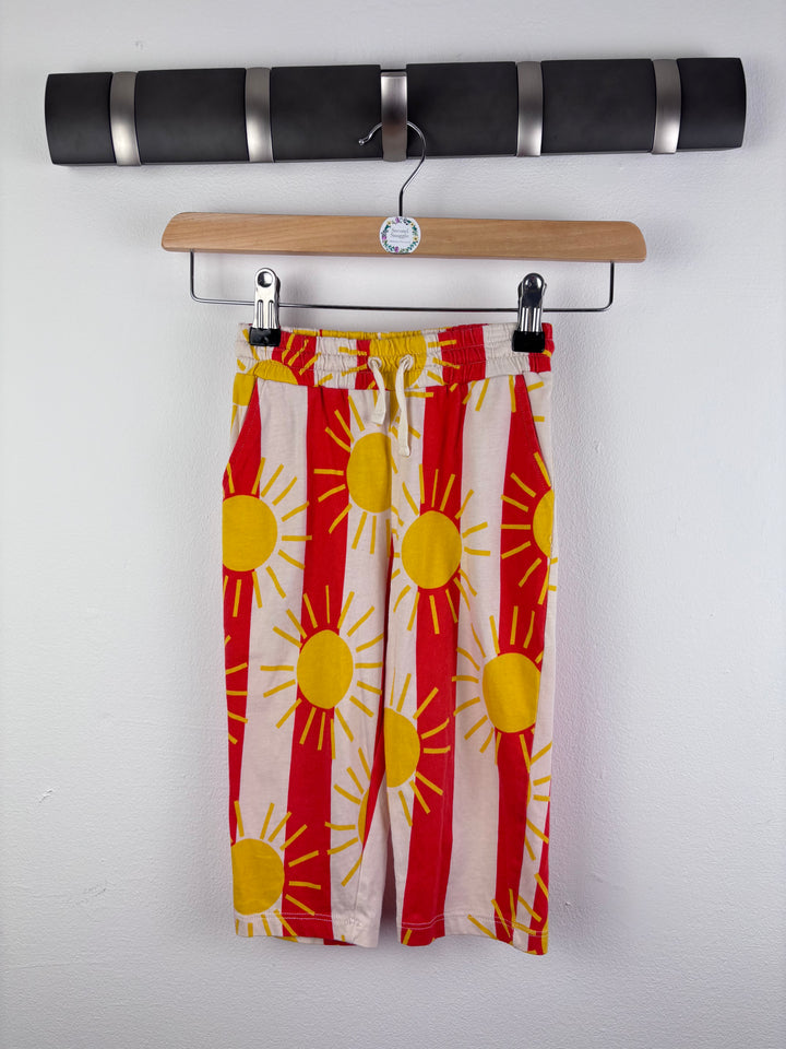 Mini Rodini Red Sun Stripe Trousers 12-18 Months